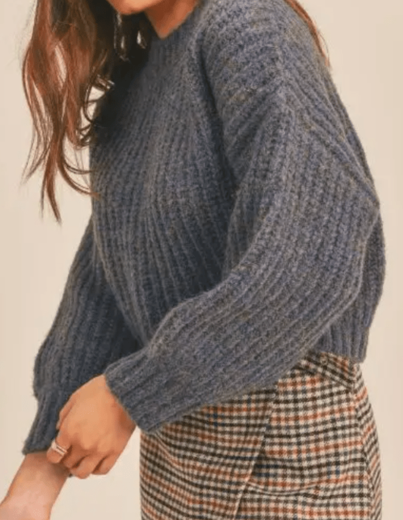 Everlee Denim Blue Sweater